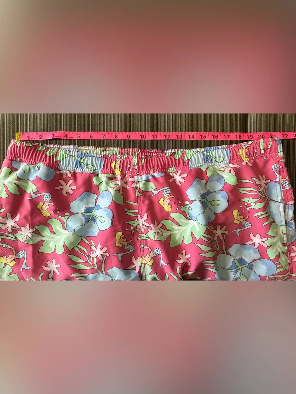 Men's Vineyard Vines Mermaid Hawaiian  Floral Swim Trunks XXL beach vacay resort
